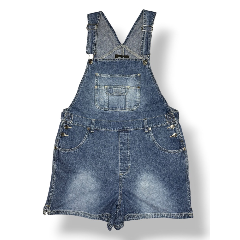 Vintage Xhilaration Women's Large Shortall Denim Overalls Y2K